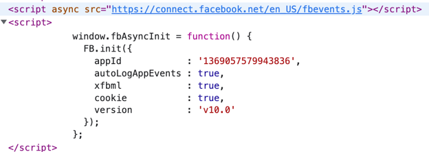 Facebook Pixel Installation Code