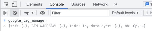 GTM Console